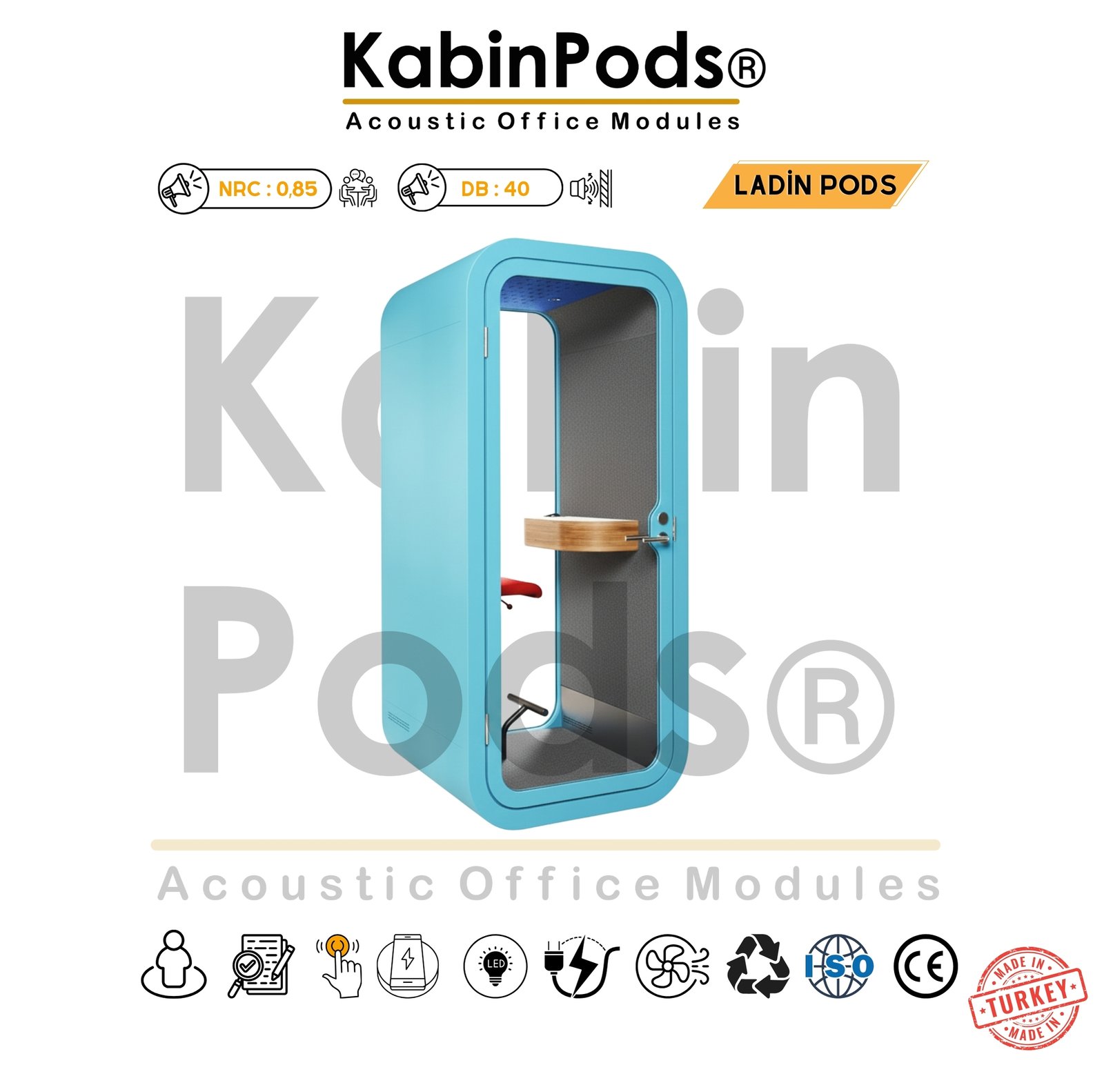 Akustik Telefon Kabini Detay - 11. Görsel - Ses Yalıtım Teknolojisi